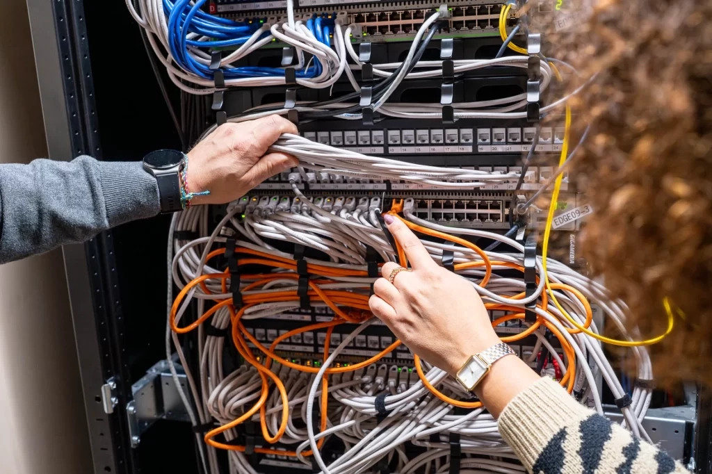 Installation et pose d'un câblage réseau